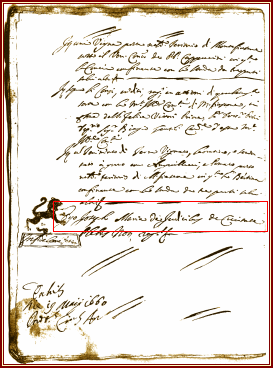 Documento del 19 maggio 1660