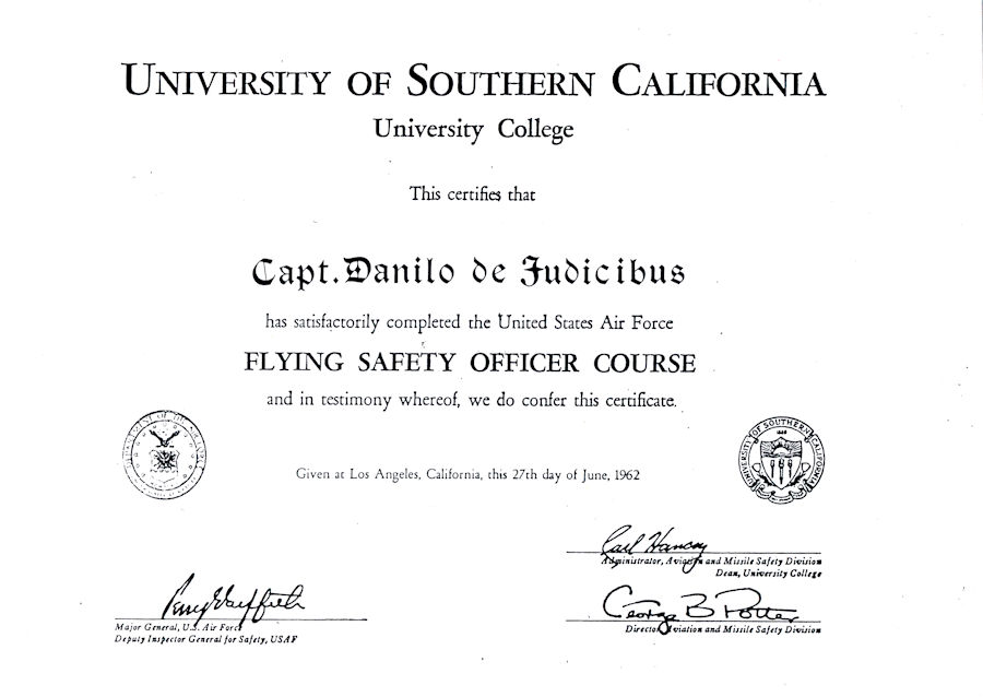 Corso “Flying Safety Officer Course”