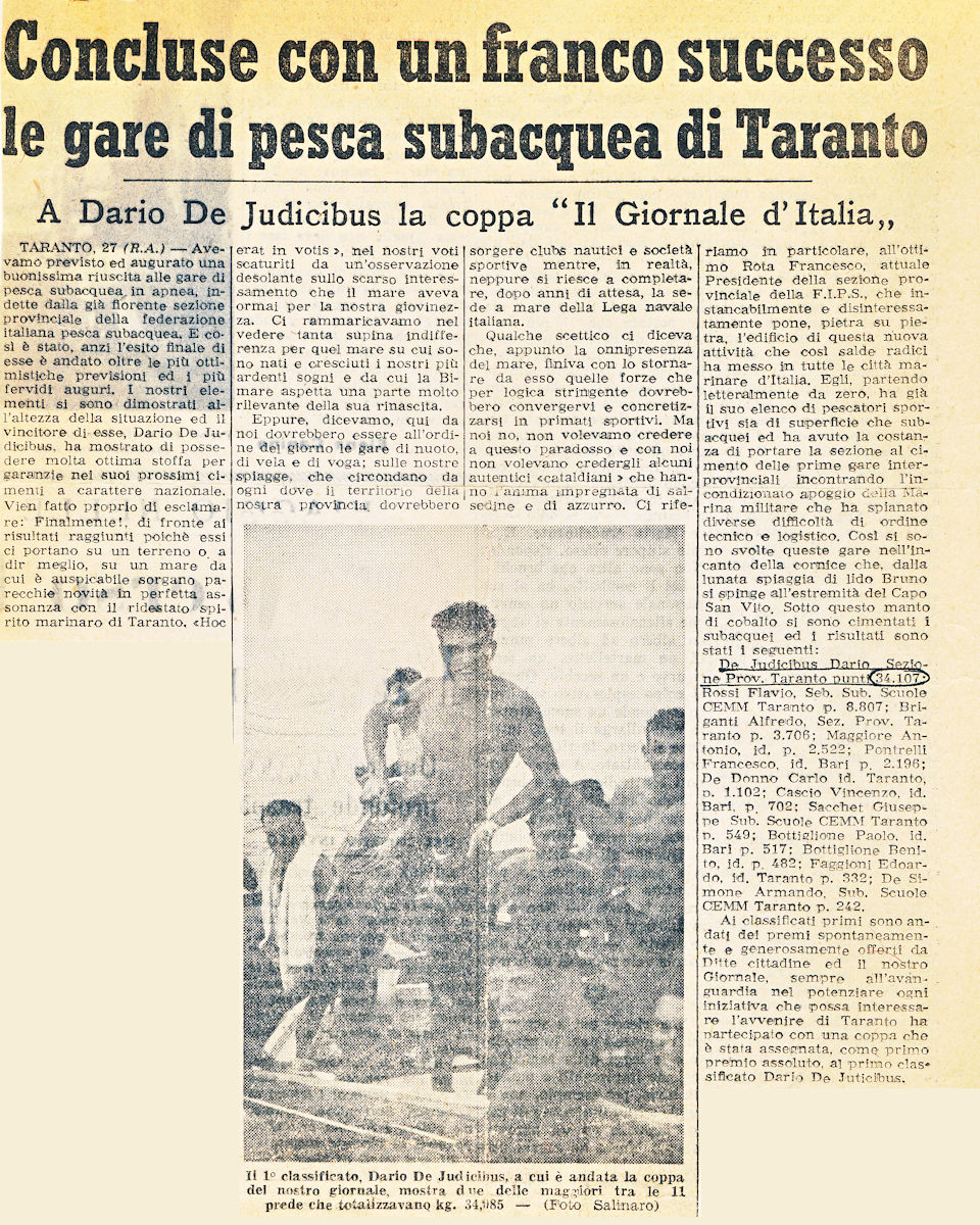Coppa “Il Giornale d’Italia”, 1955