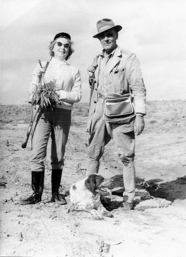 Sibari (CZ), 1957<br/>Sergio a caccia con la cognata Maria Teresa