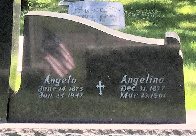 Lapide funeraria di Angelo Deiudicibus e Angelina