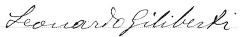 La firma di Leonardo Giliberti