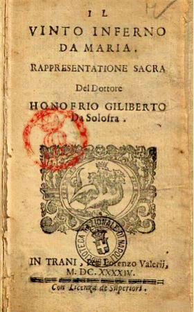 Il Vinto inferno da Maria (Napoli, 1644)
