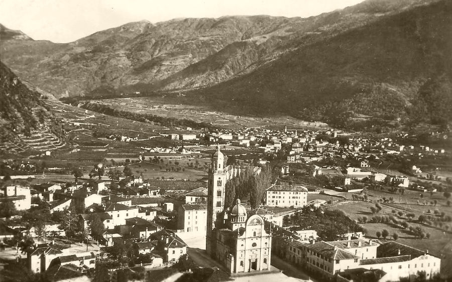 Una veduta di Tirano ai primi del ‘900