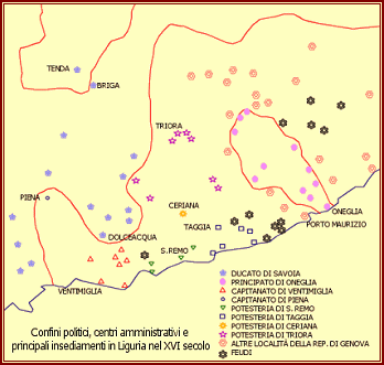 La Liguria nel XVI secolo