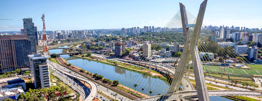 Panorama di San Paolo del Brasile