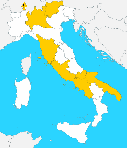 Regioni varie, Italia